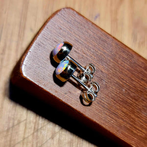 Coober Pedy Opal Gold Earrings 064E