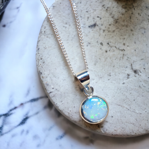 Coober Pedy Opal Silver Pendant 075G
