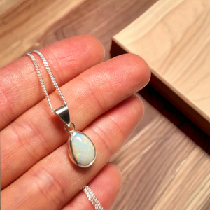Coober Pedy Opal Silver Pendant 045f2