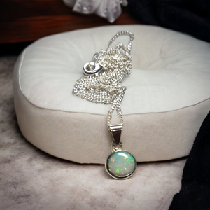 Coober Pedy Opal Silver Pendant 075G