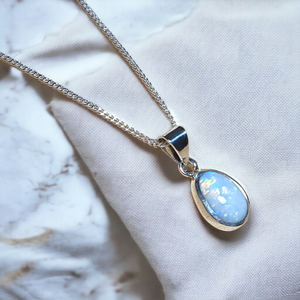 Coober Pedy Opal Silver Pendant 045f2