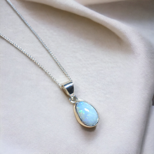 Coober Pedy Opal Silver Pendant 045f2