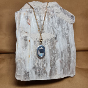 9ct Gold Coober Pedy Crystal Opal Pendant 084g