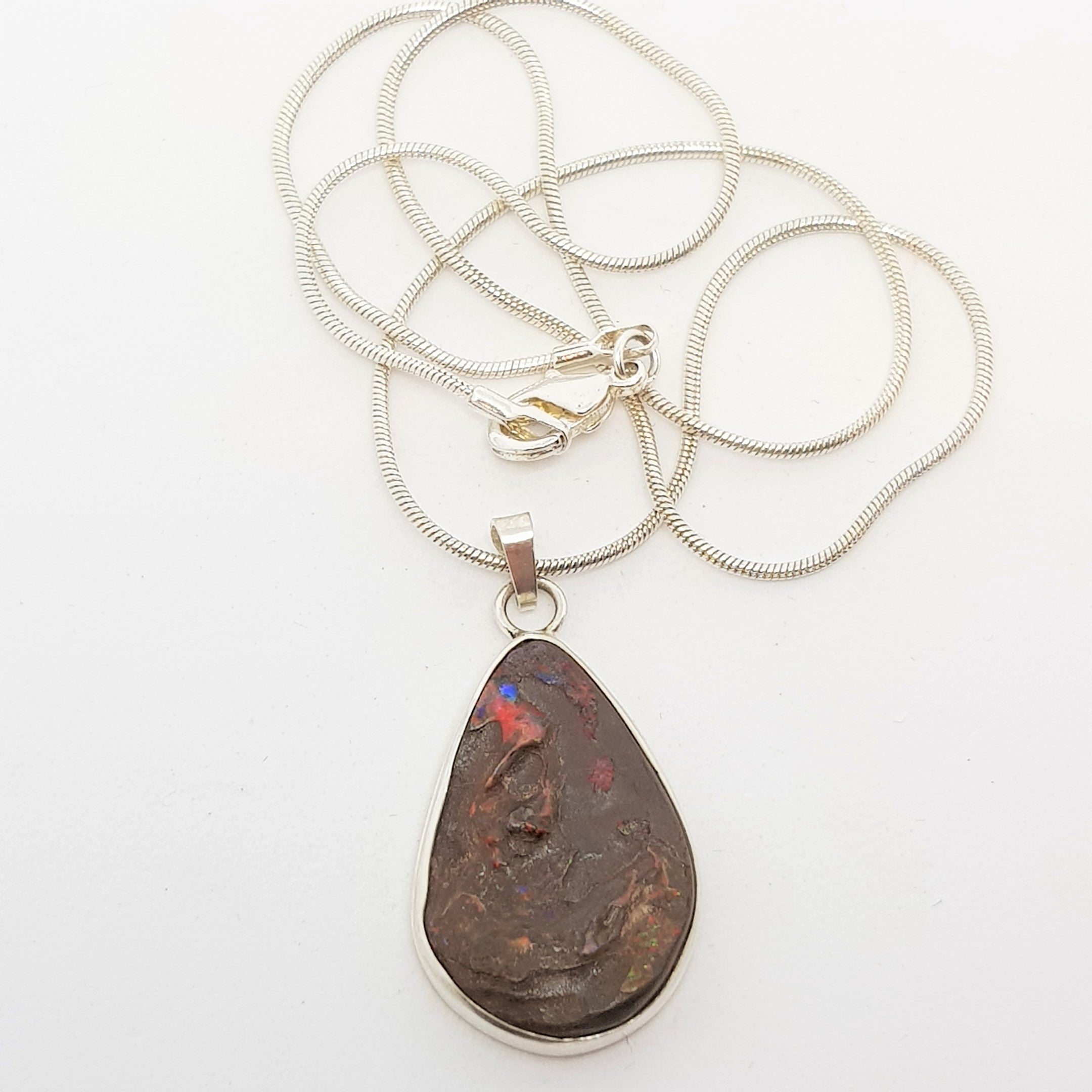 QLD Boulder Opal Pendant 051A
