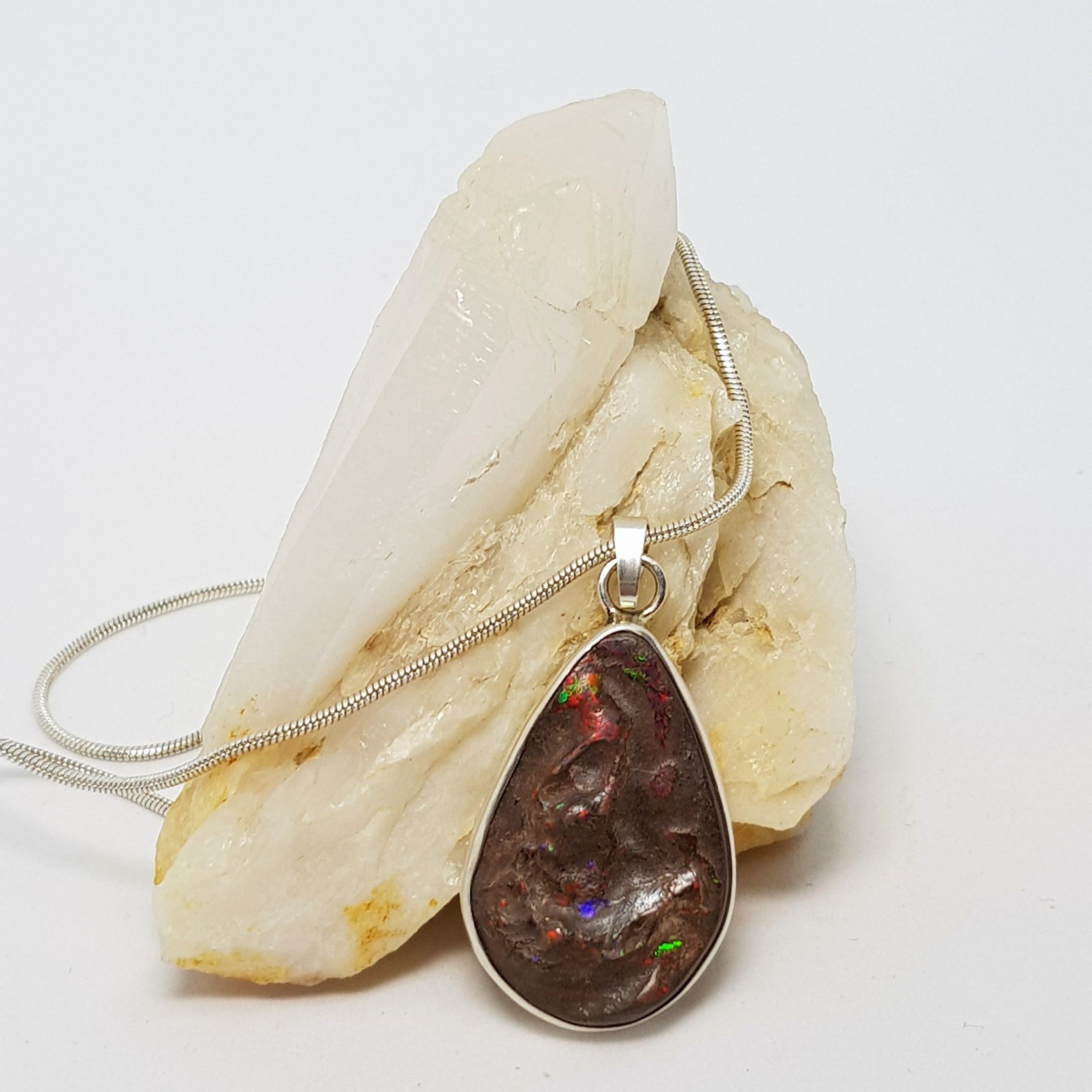 QLD Boulder Opal Pendant 051A