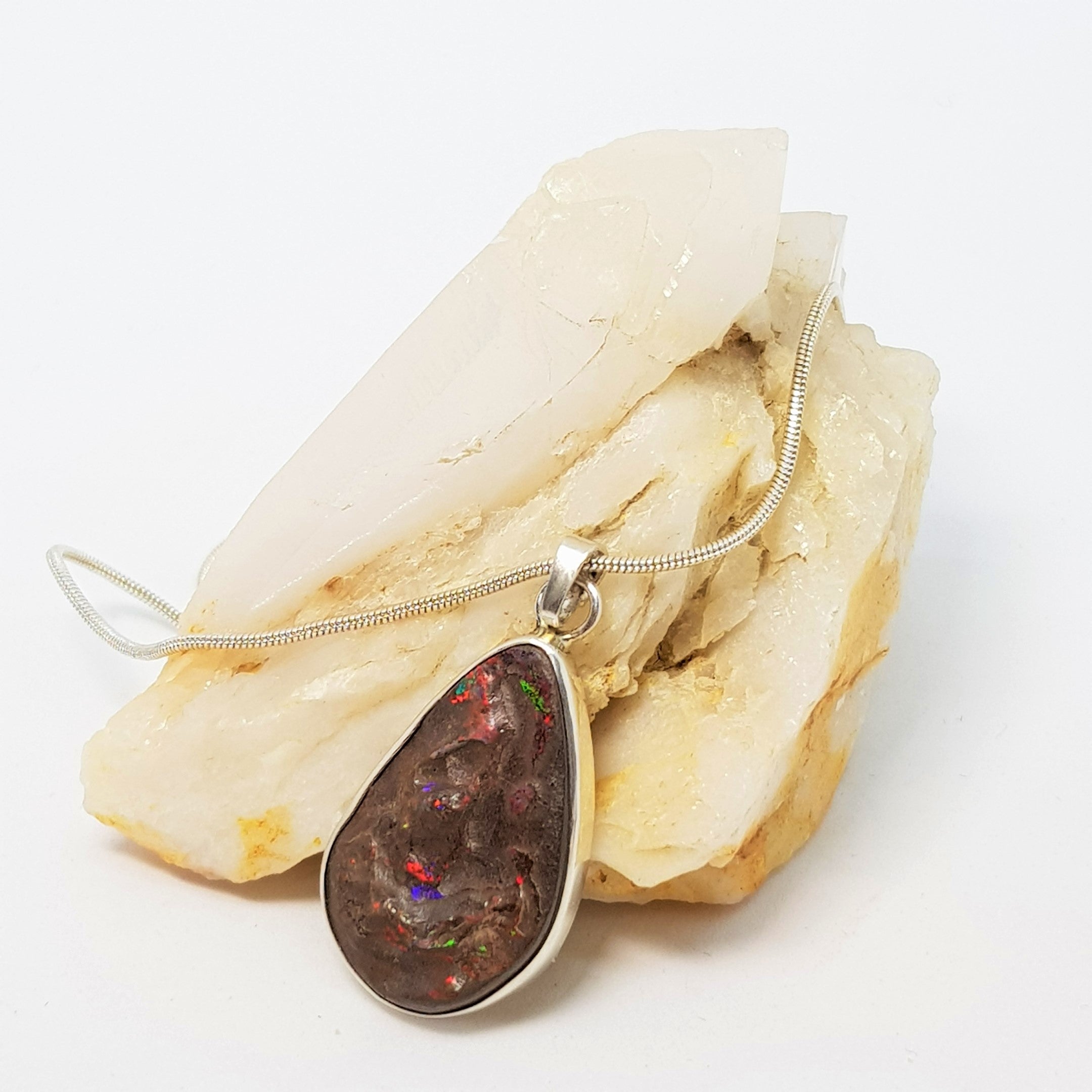 QLD Boulder Opal Pendant 051A